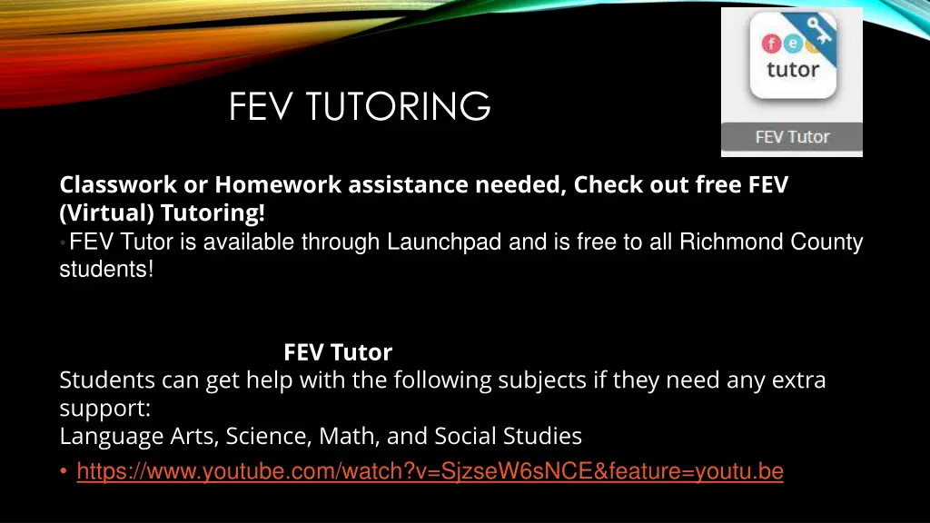 fev tutoring