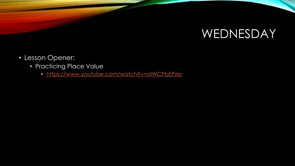 wednesday