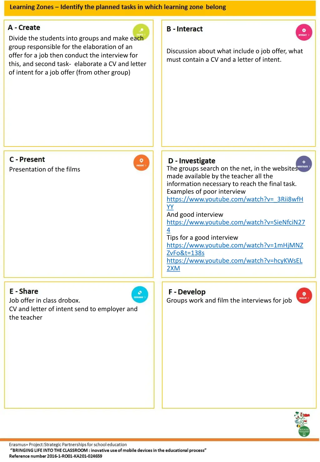divide the students into groups and make each