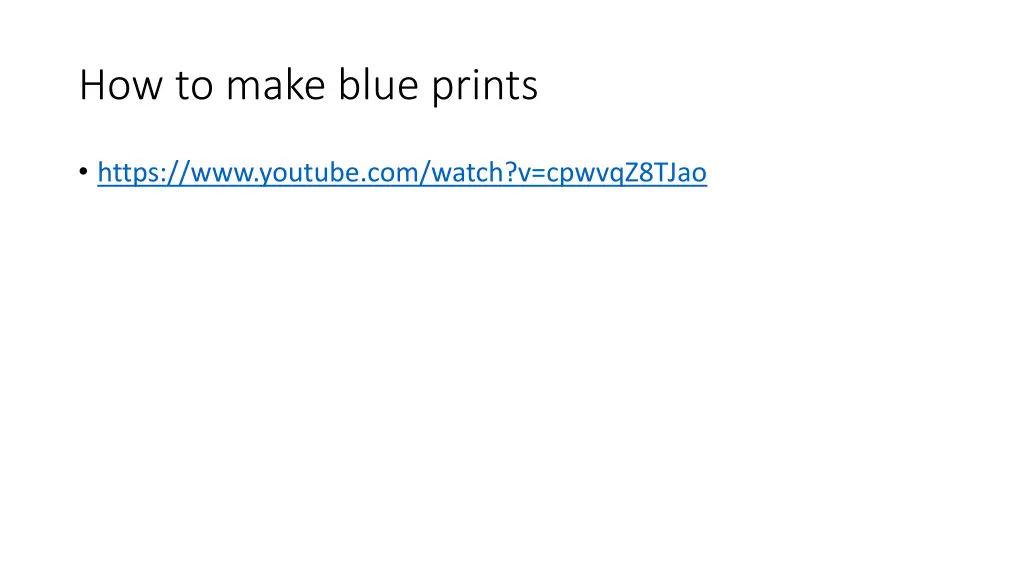 how to make blue prints