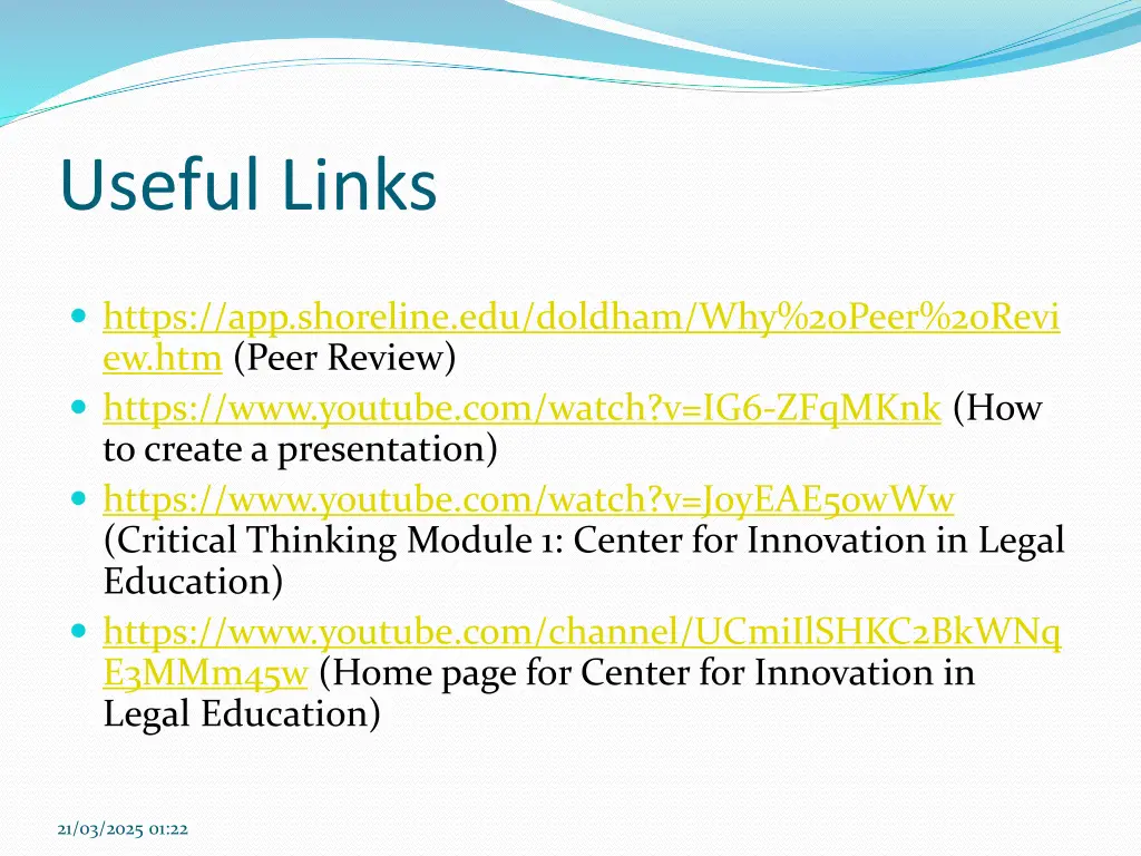useful links