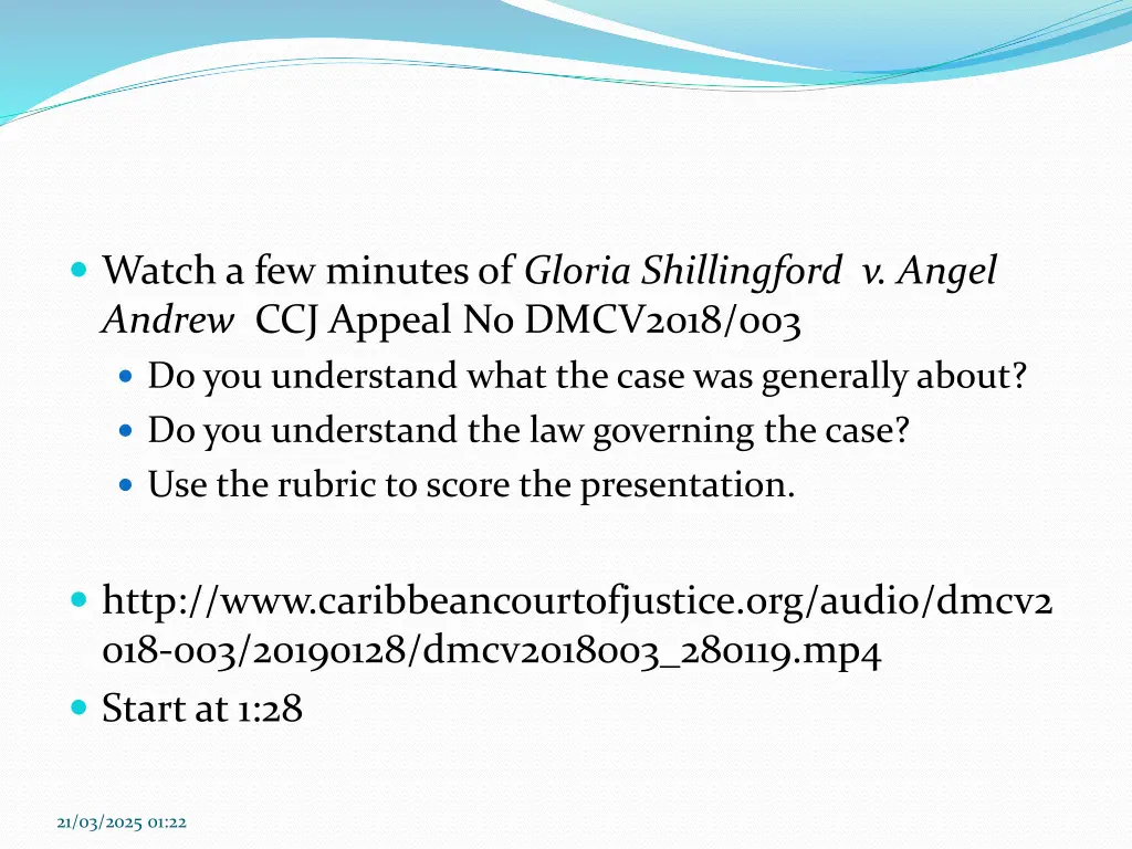 watch a few minutes of gloria shillingford