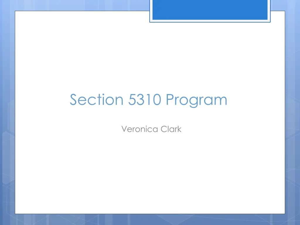 section 5310 program