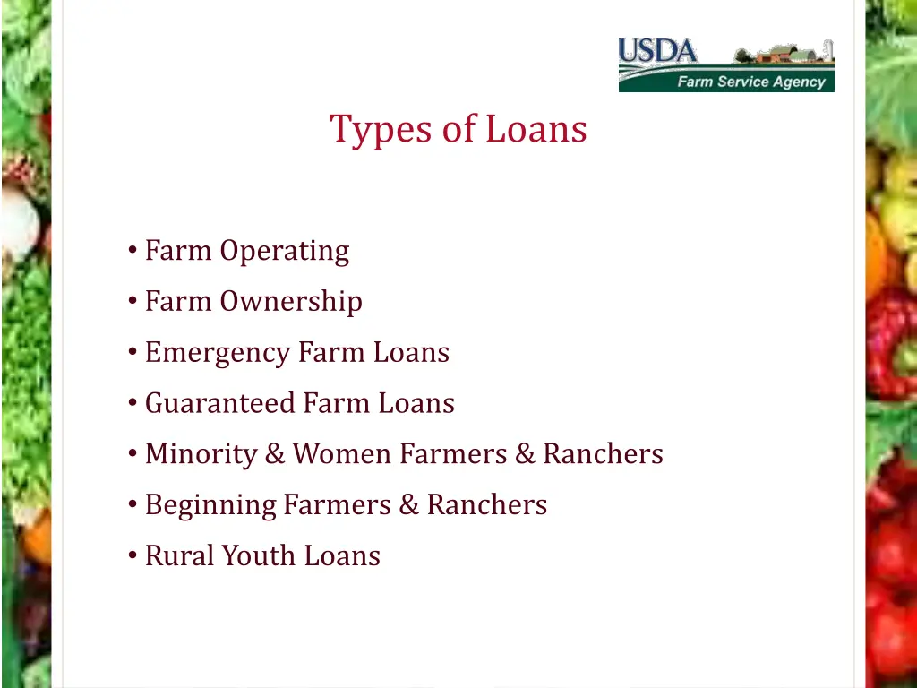 types of loans