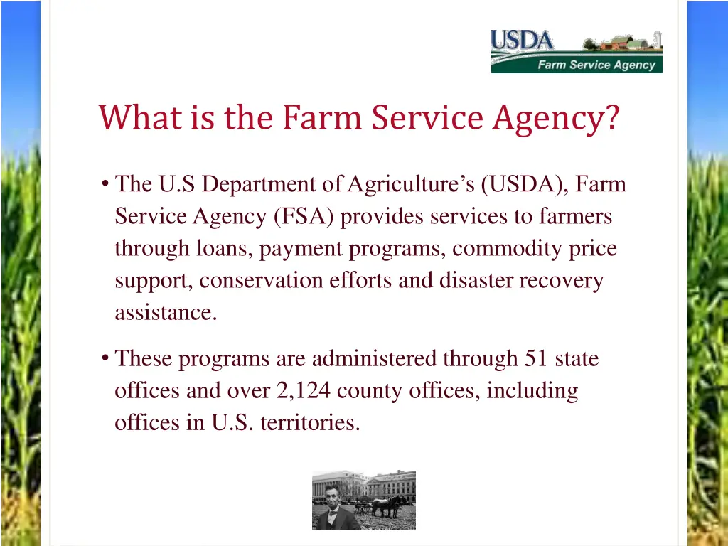 what is the farm service agency