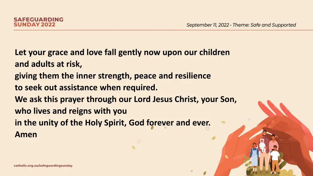 let your grace and love fall gently now upon