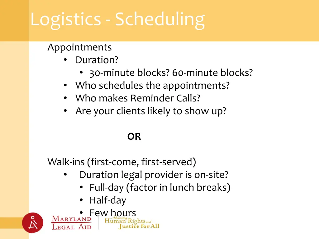 logistics scheduling