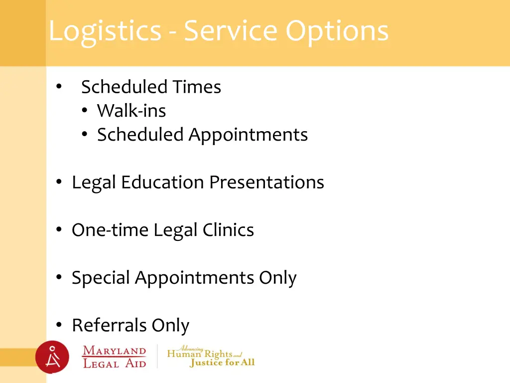 logistics service options