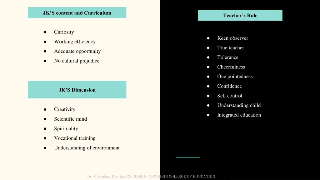 jk s content and curriculum