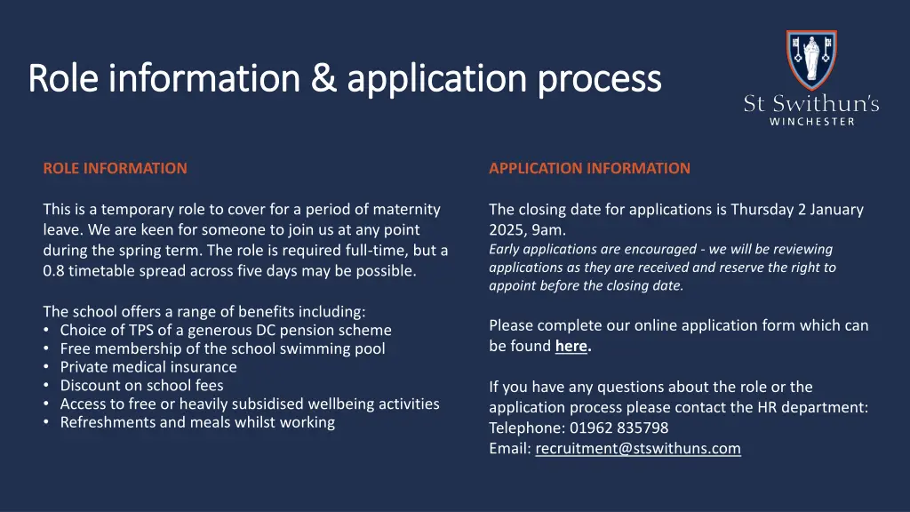 role information application process role
