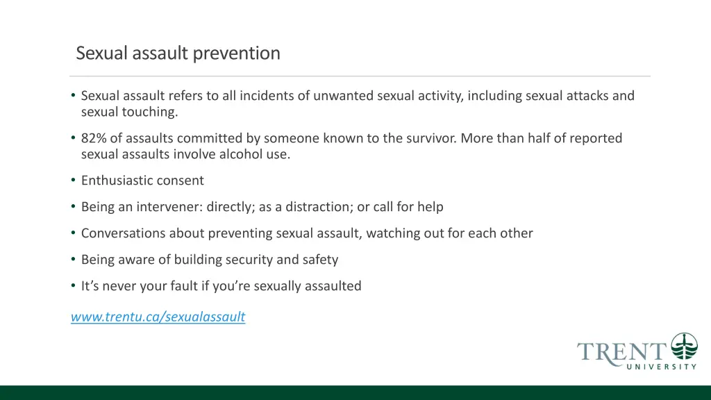 sexual assault prevention