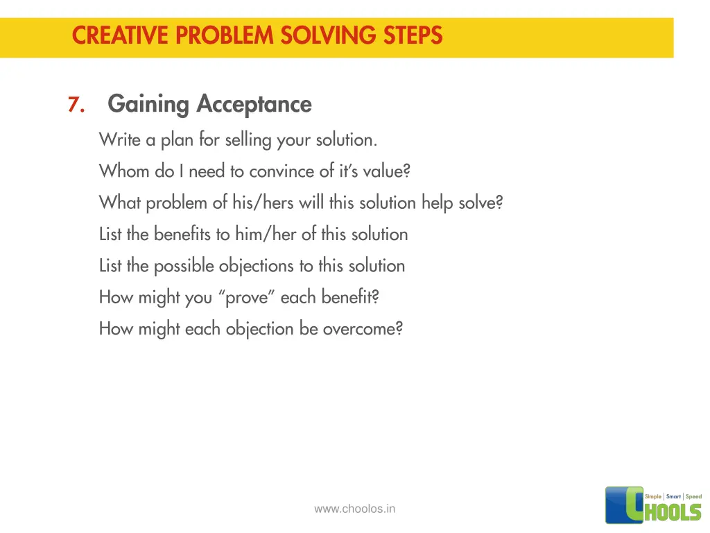 creative problem solving steps