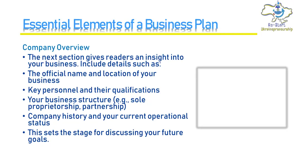 essential elements of a business plan 2
