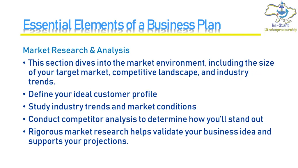essential elements of a business plan 3