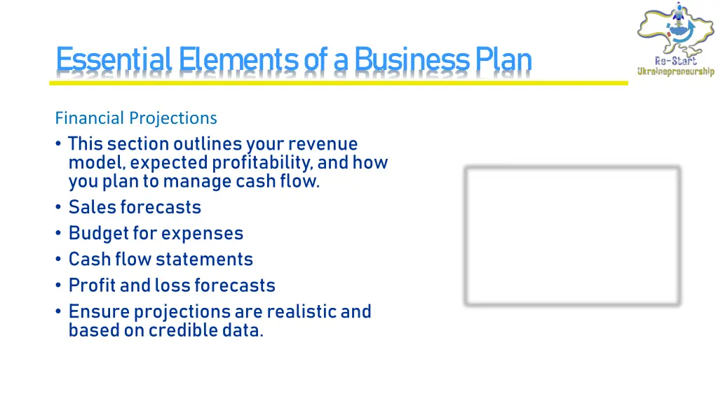 essential elements of a business plan 8