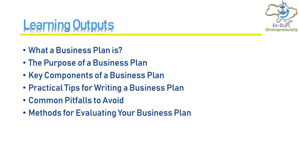 learning outputs