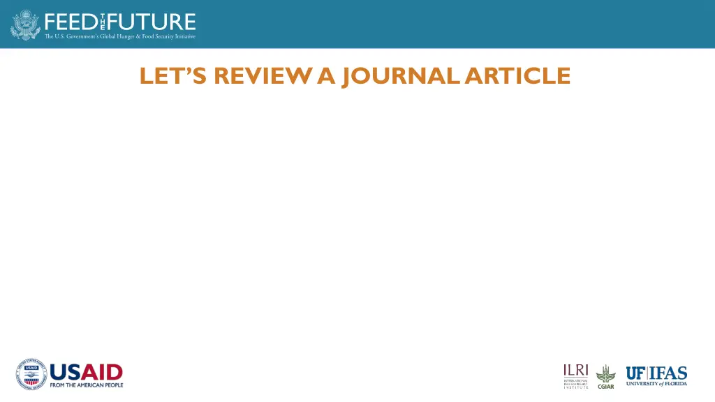 let s review a journal article