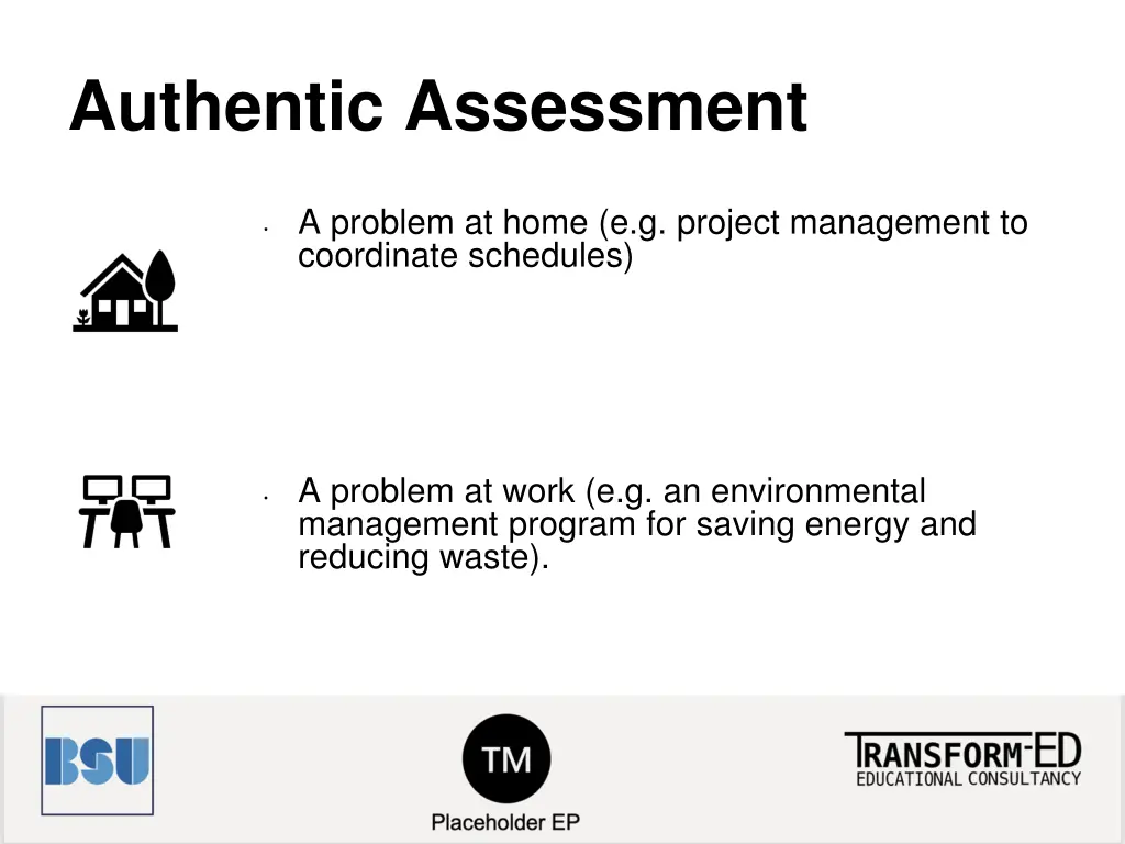 authentic assessment