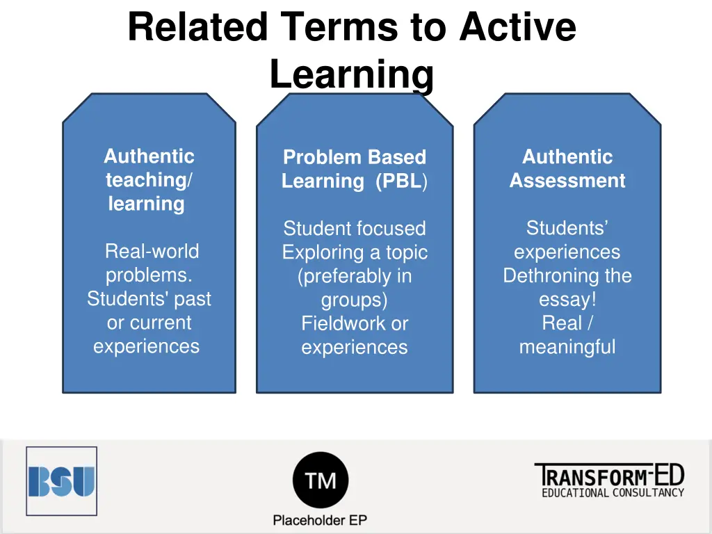 related terms to active learning