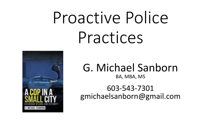 proactive police practices