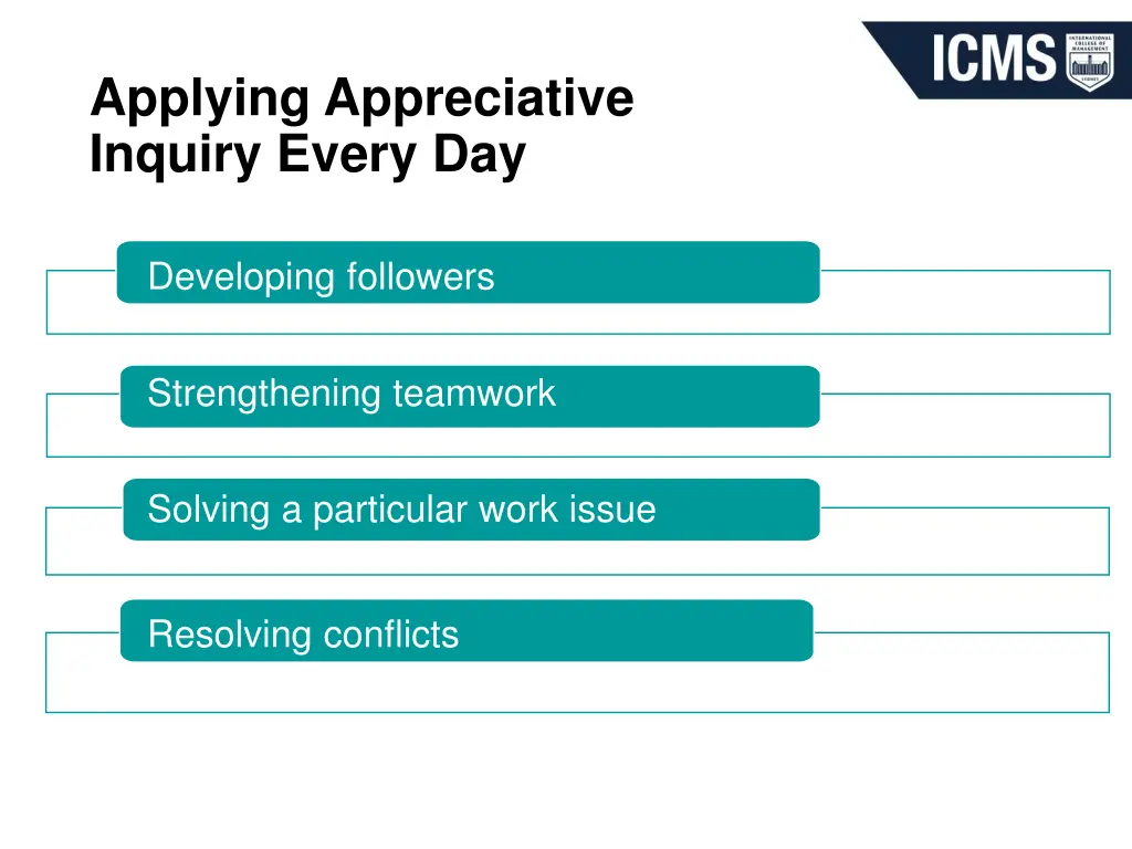 applying appreciative inquiry every day