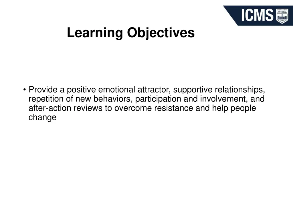 learning objectives 2