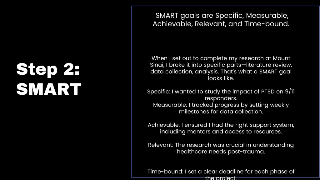 smart goals are specific measurable achievable