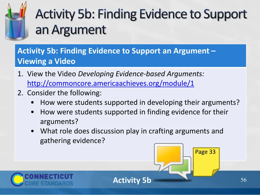 activity 5b finding evidence to support