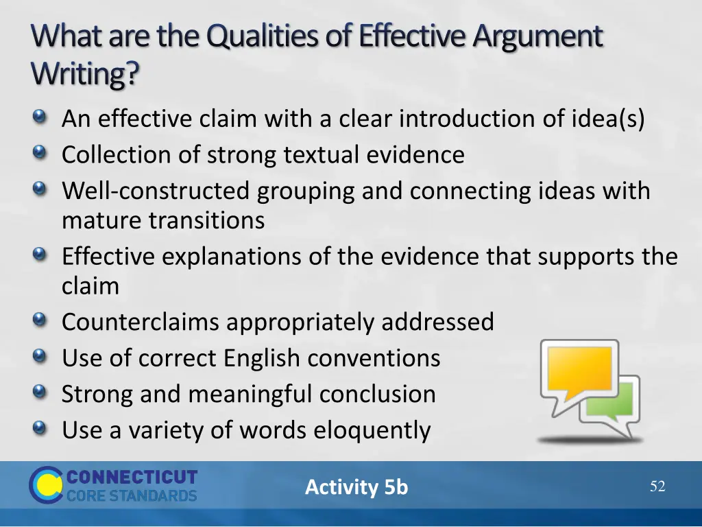 what are the qualities of effective argument