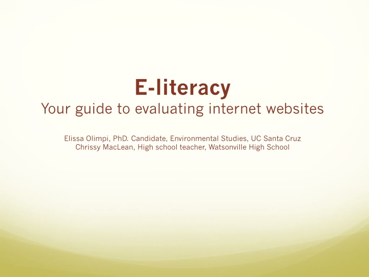 e literacy