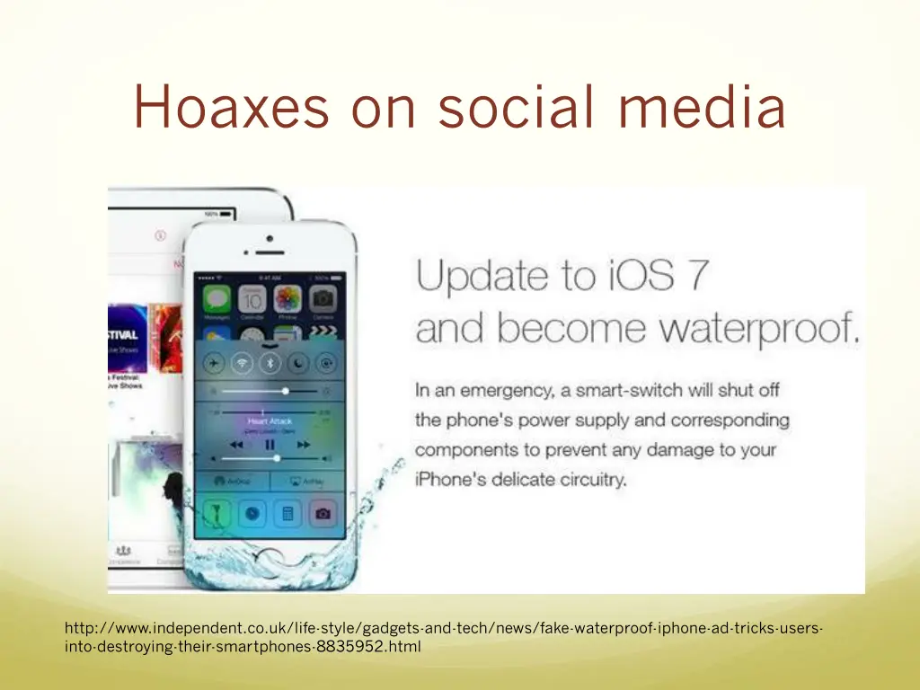 hoaxes on social media