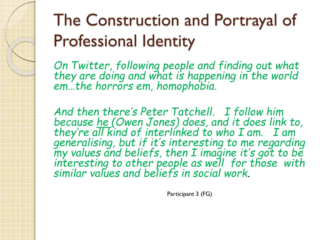 the construction and portrayal of professional