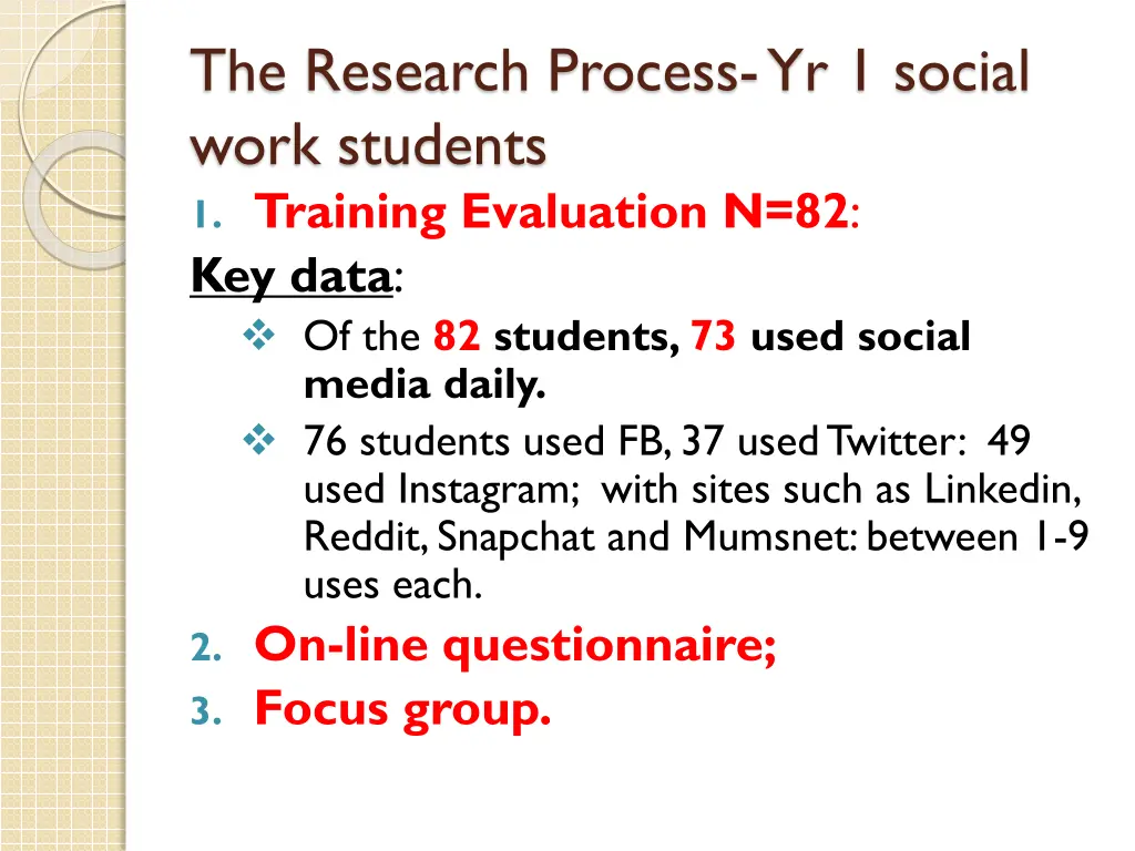 the research process yr 1 social work students
