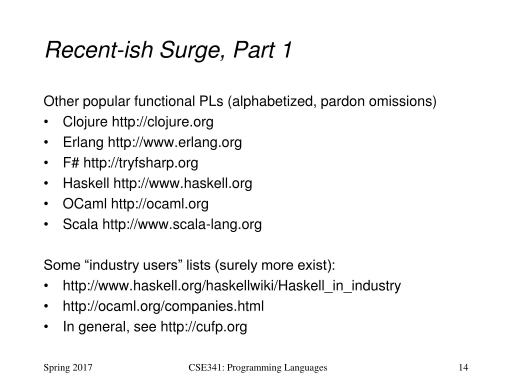 recent ish surge part 1
