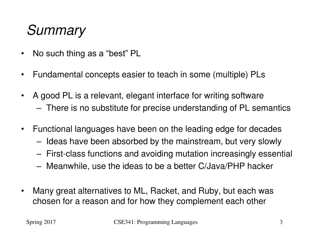 summary
