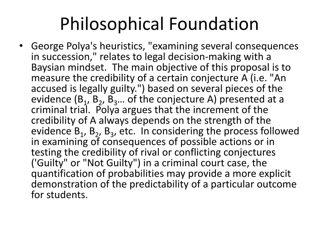 philosophical foundation george polya