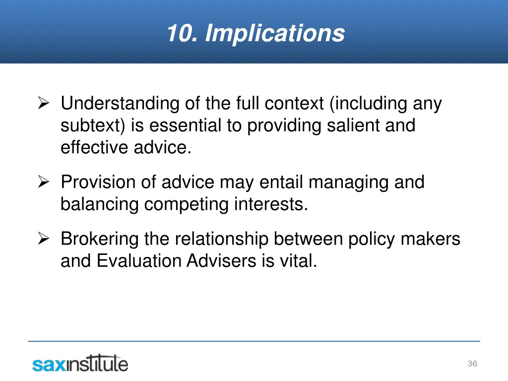 10 implications 1