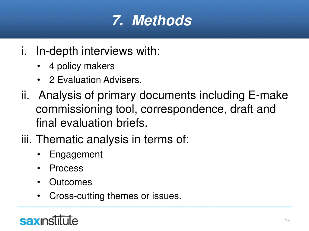 7 methods
