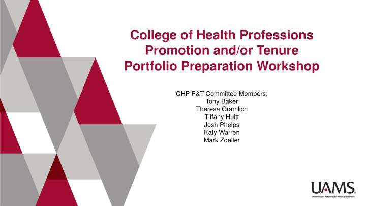 college of health professions promotion