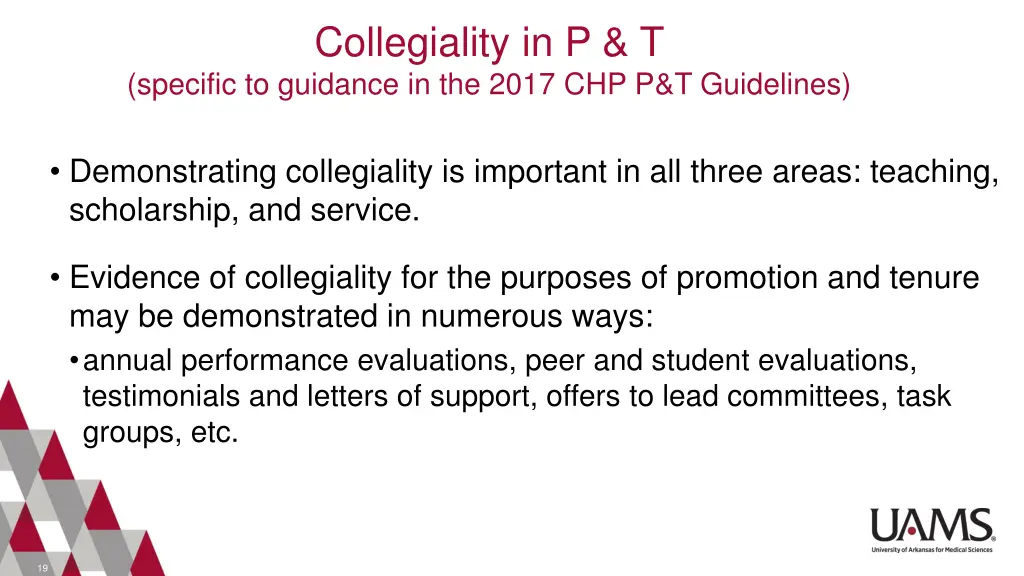 collegiality in p t 1