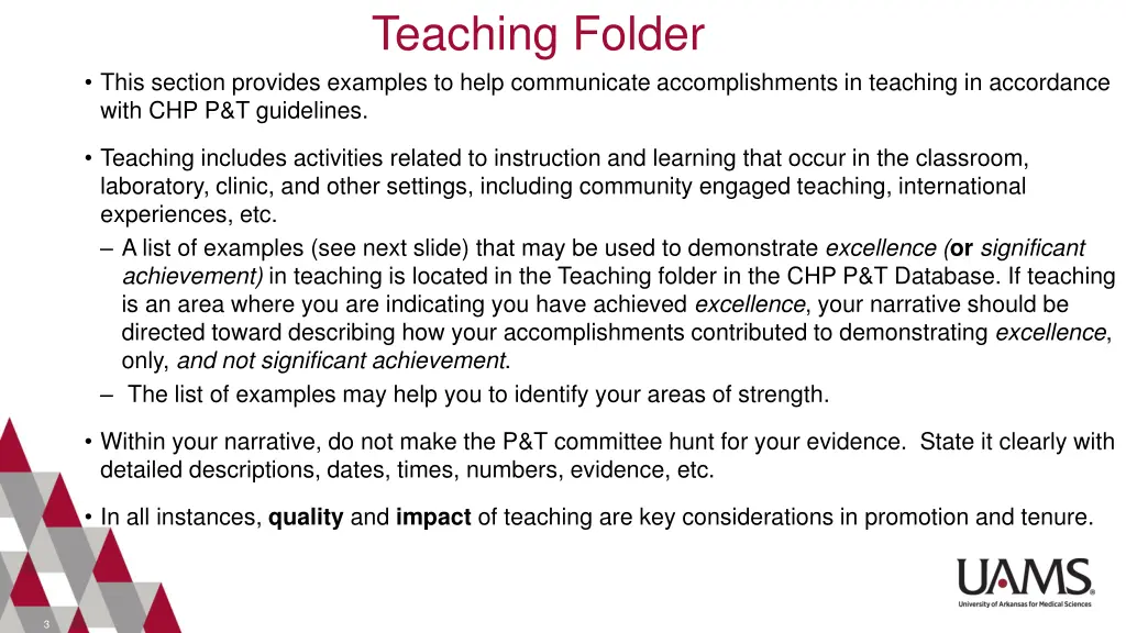 teaching folder