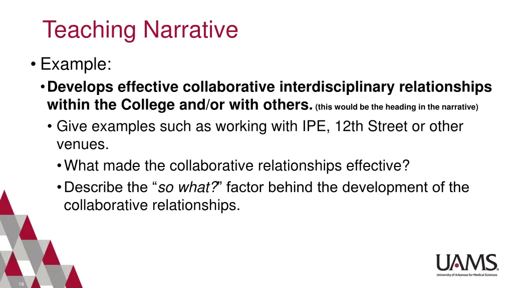 teaching narrative 9