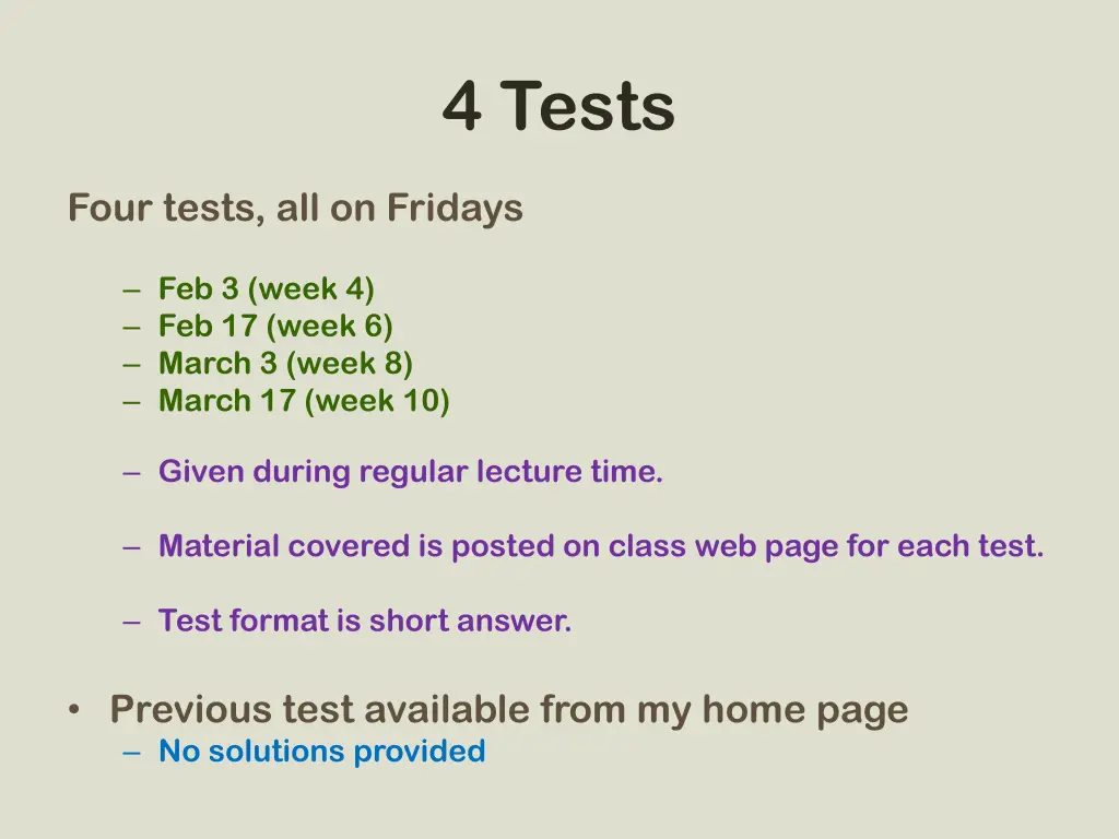 4 tests