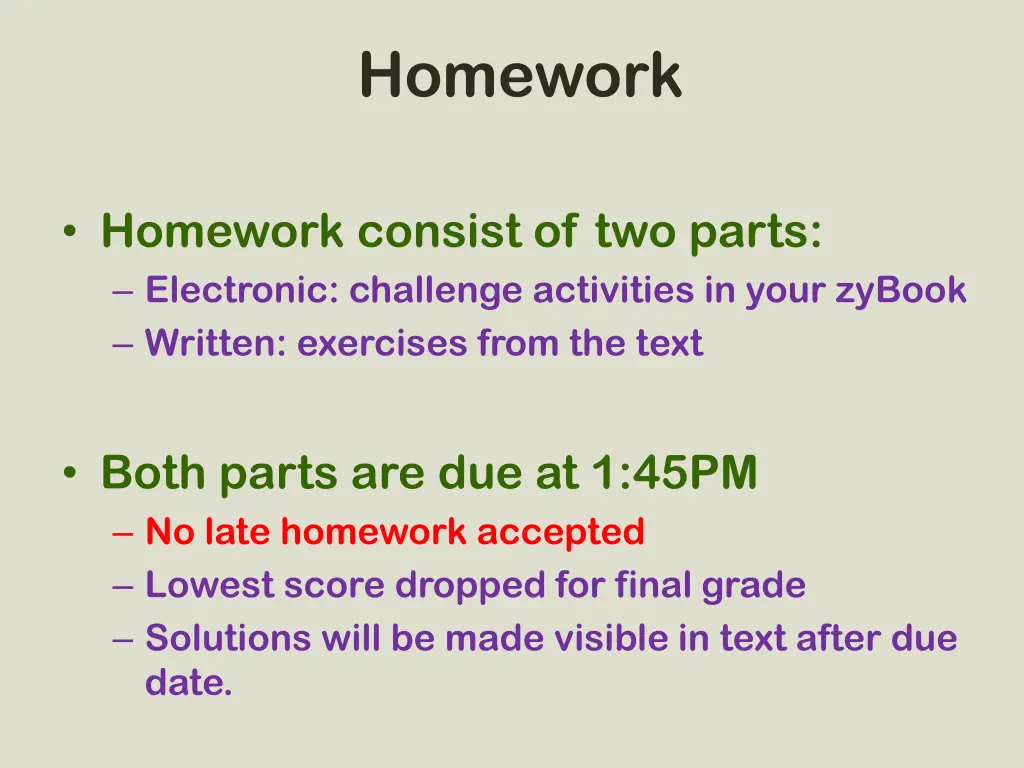 homework