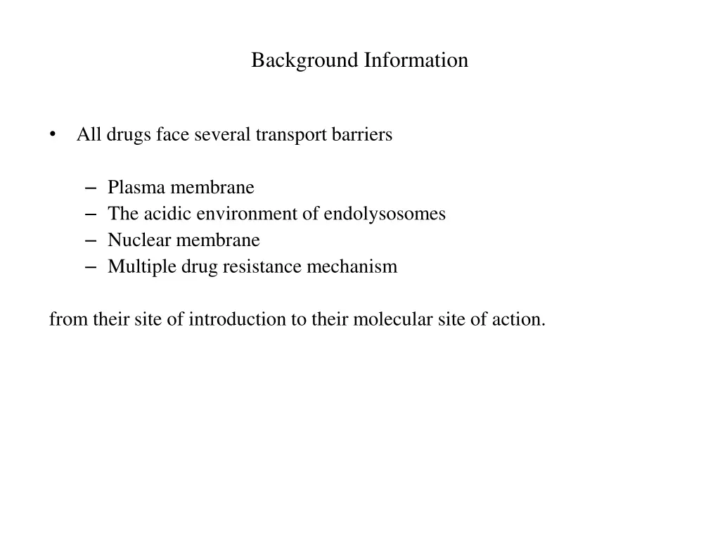 background information