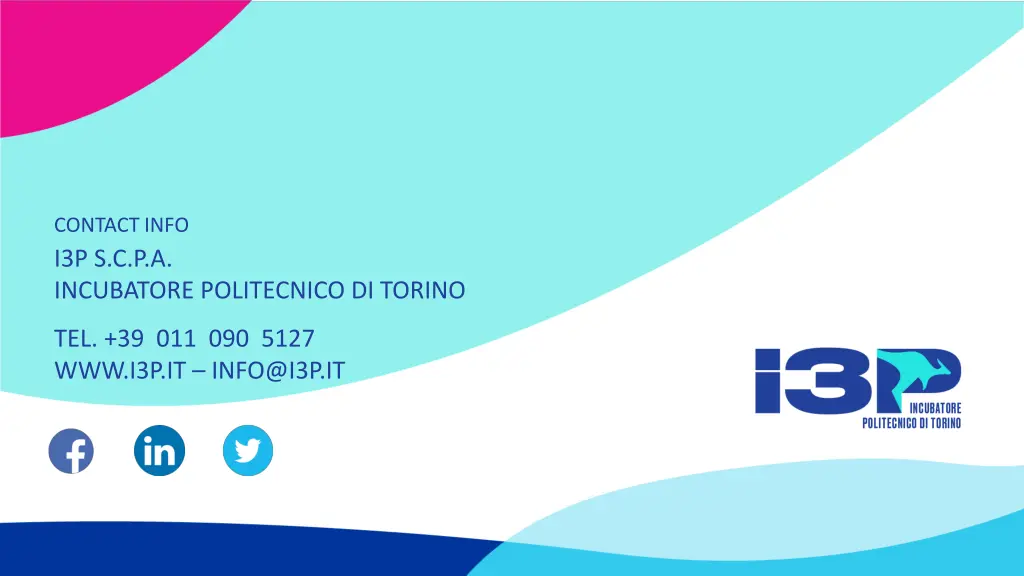 contact info i3p s c p a incubatore politecnico