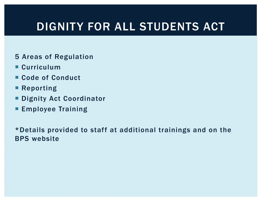 dignity for all students act