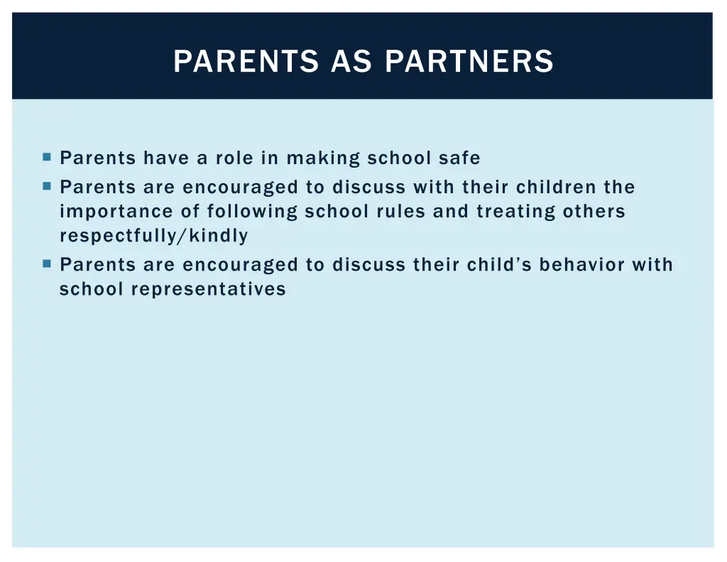 parents as partners