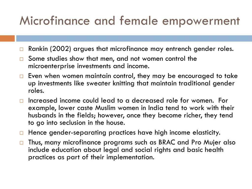 microfinance and female empowerment 1