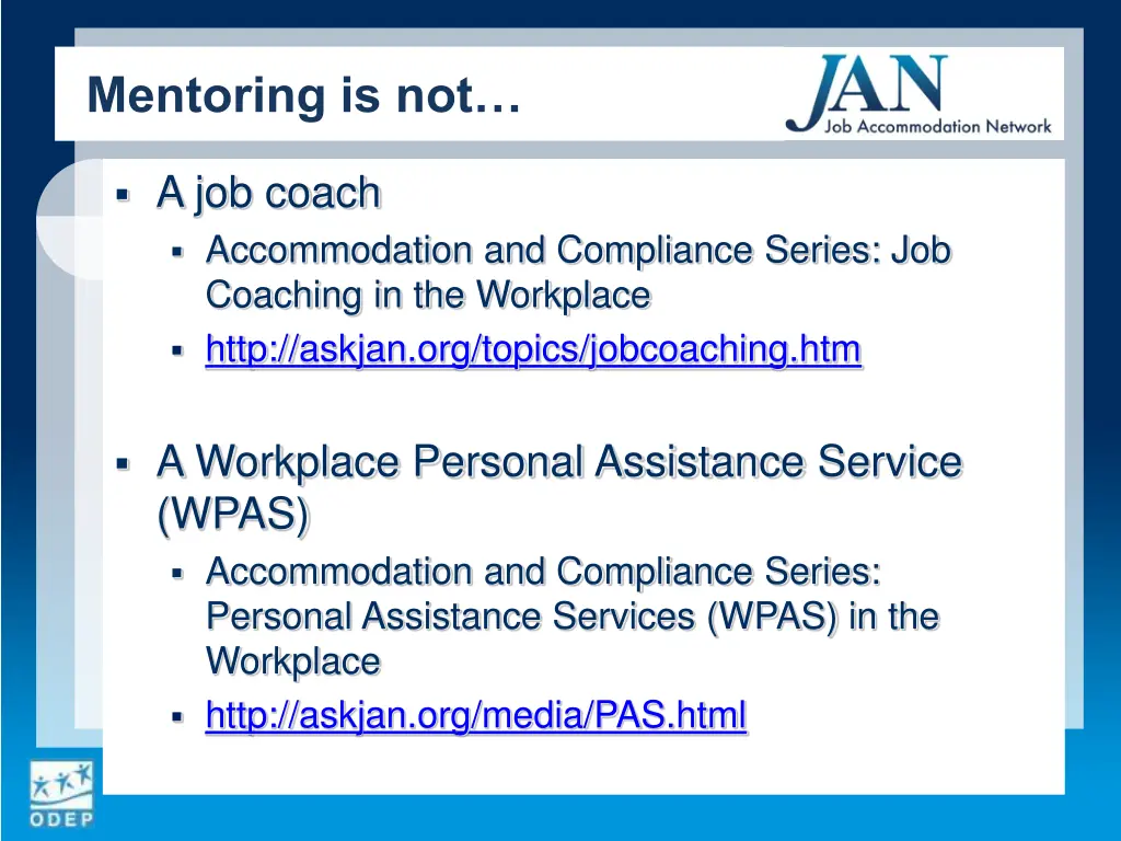 mentoring is not
